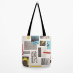 Abstract Geometric Paper Collage Tote Bag Gallery Image 2