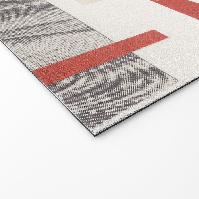 Abstract Geometric Paper Collage Welcome Mat Gallery Image 2