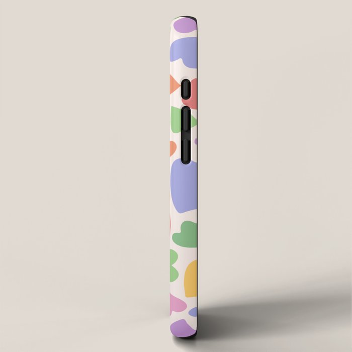 Retro Colorful Hearts iPhone Case Gallery Image 2