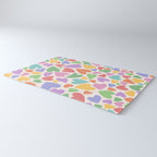 Retro Colorful Hearts Rug Gallery Image 3