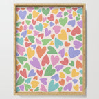 Retro Colorful Hearts Serving Tray Gallery Image 1