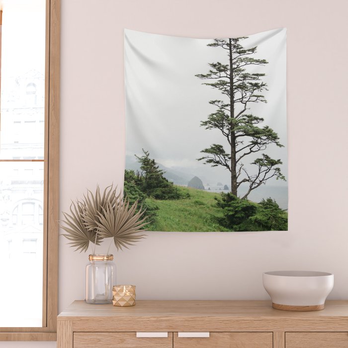 Oregon Coast #2 - Nature, Landscape Photography Wall Tapestry Gallery Image 2