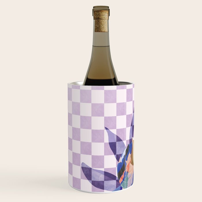 Modern artistic flowery tropical Wine Chiller Gallery Image 2