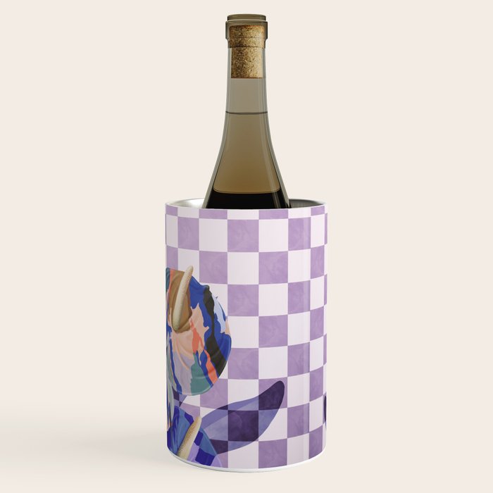 Modern artistic flowery tropical Wine Chiller Gallery Image 3