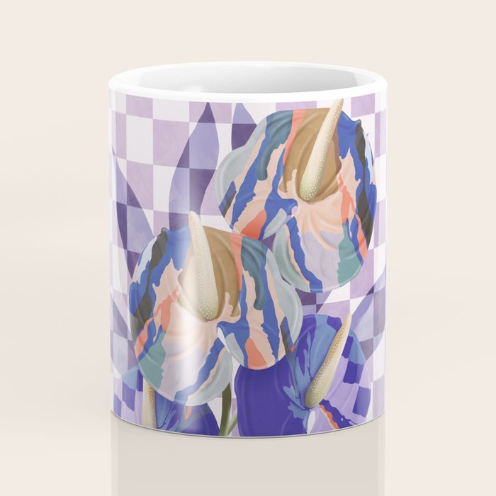 Modern artistic flowery tropical Coffee Mug Gallery Image 4