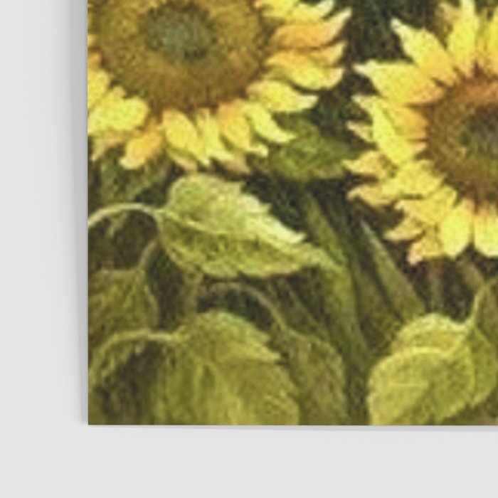 Sunflowers & Blue Irises by Vincent van Gogh Poster Gallery Image 3