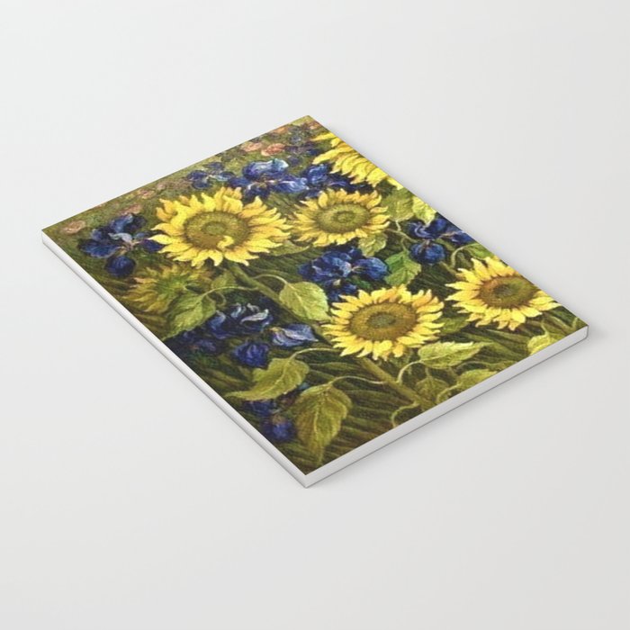 Sunflowers & Blue Irises by Vincent van Gogh Notebook Gallery Image 3