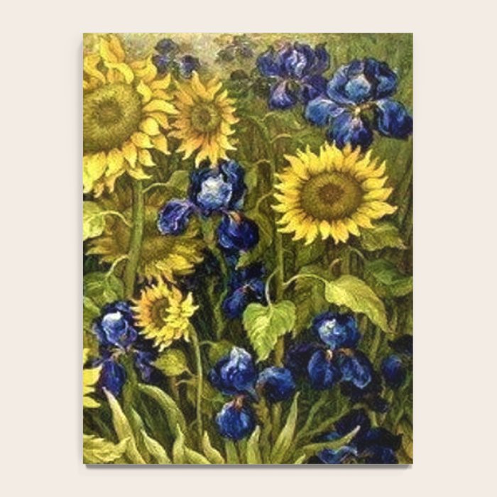 Sunflowers & Blue Irises by Vincent van Gogh Notebook Gallery Image 4