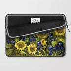 Sunflowers & Blue Irises by Vincent van Gogh Laptop Sleeve Gallery Image 2