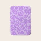 Pastel Purple Dripping Smiley Bath Mat Gallery Image 1