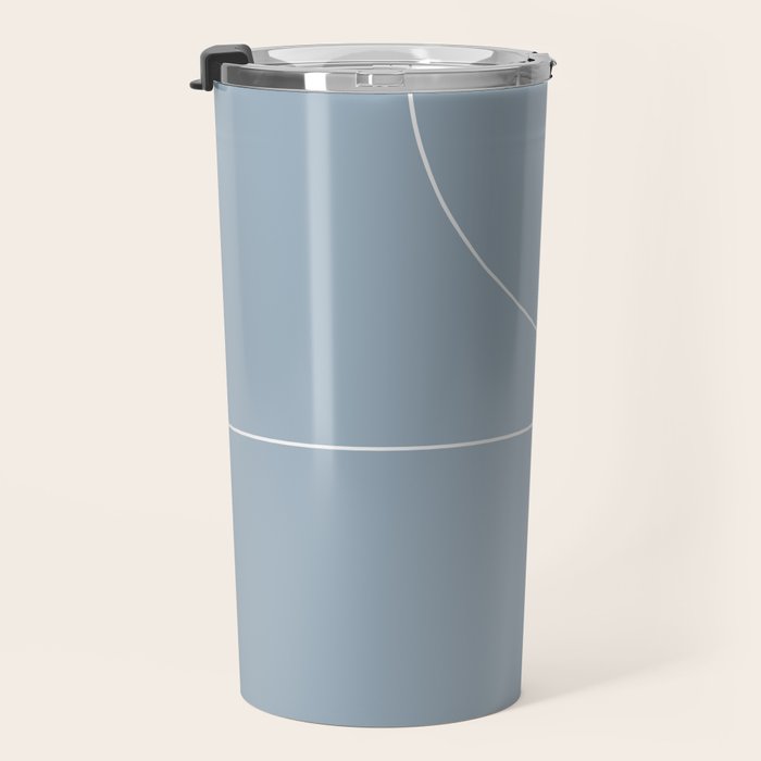Modern Minimal Line Abstract XIII Travel Mug Gallery Image 3