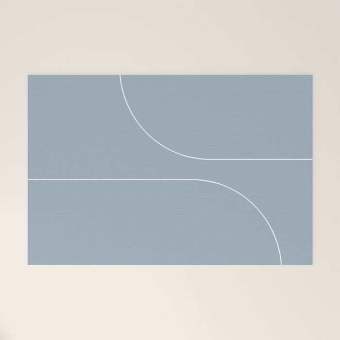 Modern Minimal Line Abstract XIII Welcome Mat Gallery Image 1