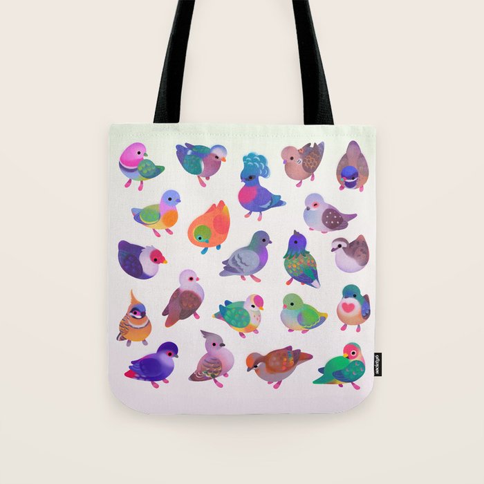 Wild pigeon - light Tote Bag Gallery Image 1