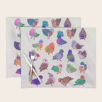 Wild pigeon - light Placemat Gallery Image 1