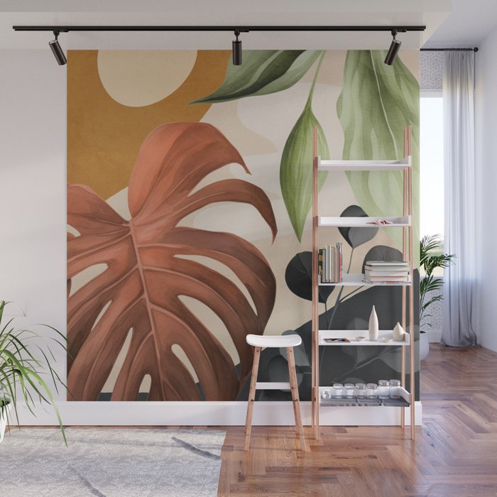 Abstract Tropical Art 20 Wall Mural Gallery Image 1