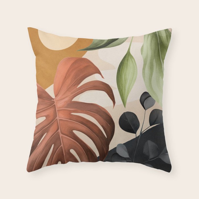 Abstract Tropical Art 20 Throw Pillow Gallery Image 6