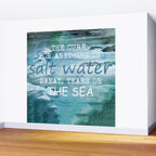 The cure for anything is salt water, sweat, tears, or the sea.    Dinesen, Isak Wall Mural Gallery Image 2