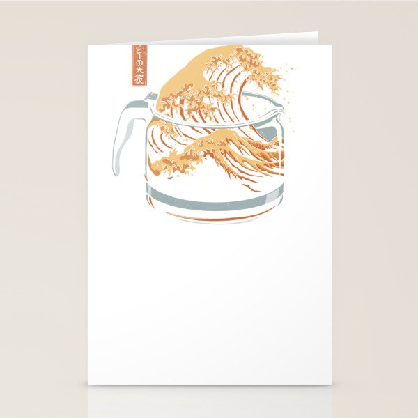 The Great Wave of Coffee Stationery Card Gallery Image 2