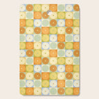 Retro Flowers Check Pattern XXVIII Cutting Board Gallery Image 1