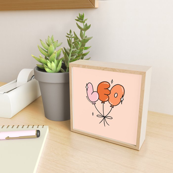 Leo Balloons Mini Art Print Gallery Image 2