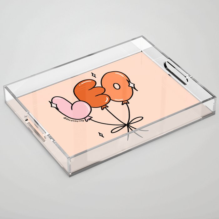 Leo Balloons Acrylic Tray Gallery Image 1
