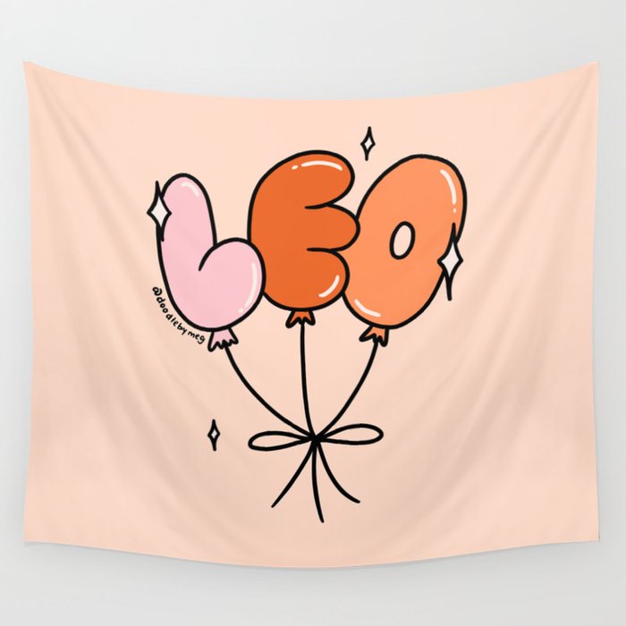 Leo Balloons Wall Tapestry Gallery Image 4