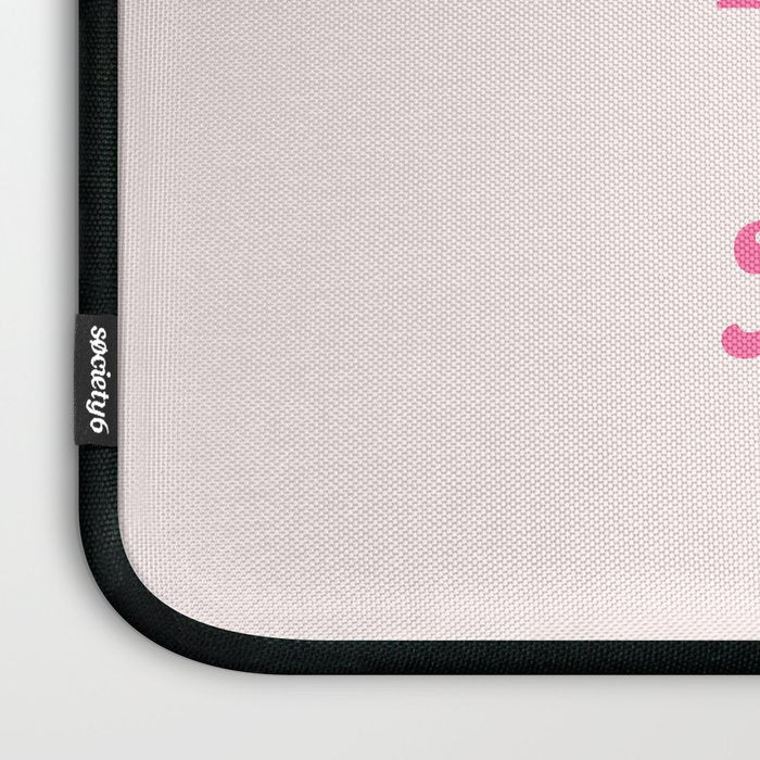 Retro Morning Quote Nº1  pink Laptop Sleeve Gallery Image 3