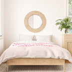 Retro Morning Quote Nº1  pink Duvet Cover Gallery Image 3