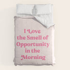 Retro Morning Quote Nº1  pink Comforter Gallery Image 6