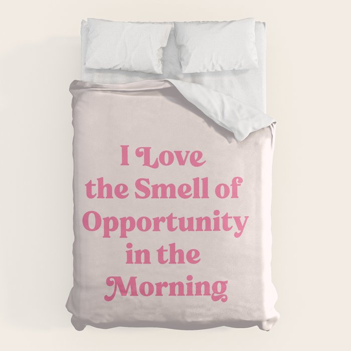 Retro Morning Quote Nº1  pink Duvet Cover Gallery Image 6