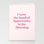 Retro Morning Quote Nº1  pink Stationery Card Gallery Image 2