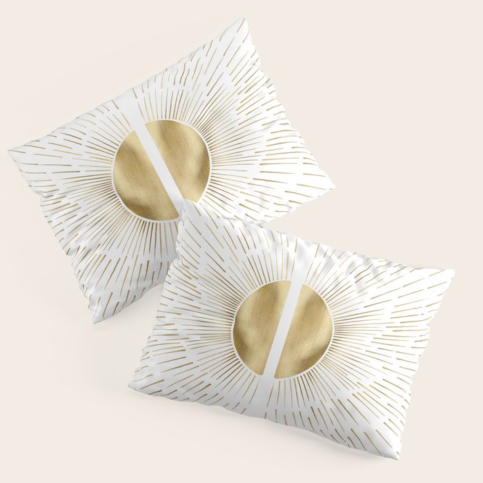 Golden sun Pillow Sham Gallery Image 1