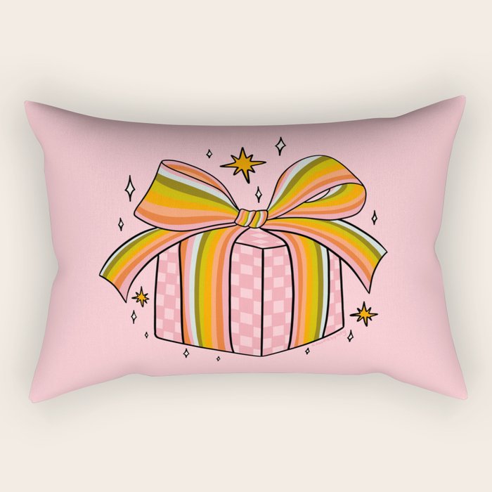 Rainbow Present Rectangular Pillow Gallery Image 2