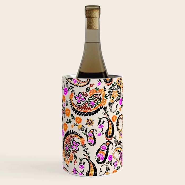 Vibrant paisley print Wine Chiller Gallery Image 1