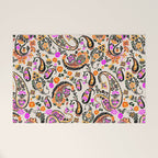 Vibrant paisley print Welcome Mat Gallery Image 1
