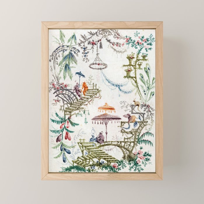 Enchanted Forest Chinoiserie Mini Art Print Gallery Image 1