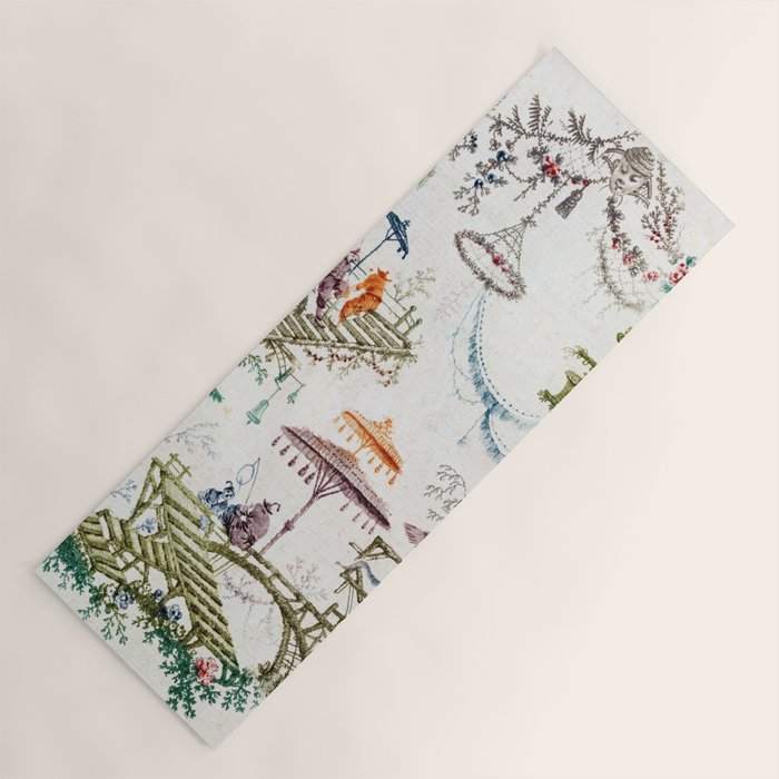 Enchanted Forest Chinoiserie Yoga Mat Gallery Image 1