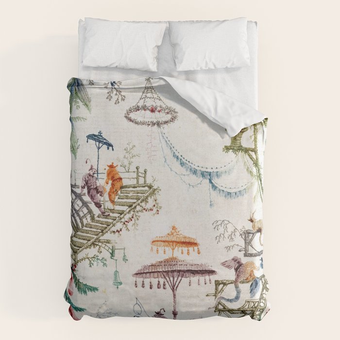 Enchanted Forest Chinoiserie Duvet Cover Gallery Image 6