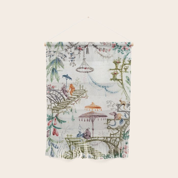 Enchanted Forest Chinoiserie Wall Hanging