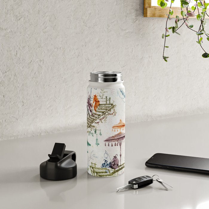 Enchanted Forest Chinoiserie Water Bottle Gallery Image 4