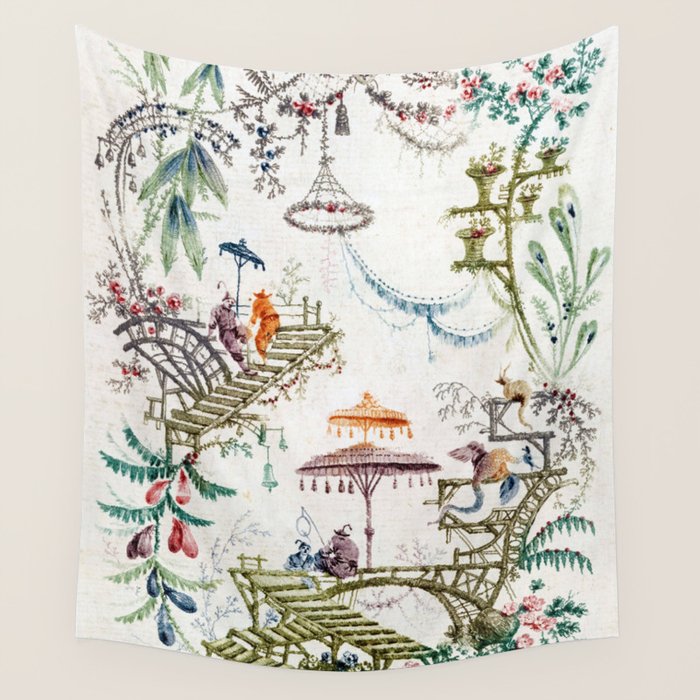 Enchanted Forest Chinoiserie Wall Tapestry Gallery Image 4
