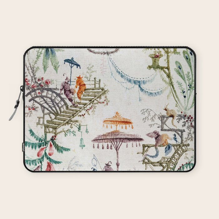 Enchanted Forest Chinoiserie Laptop Sleeve Gallery Image 1