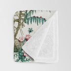 Enchanted Forest Chinoiserie Throw Blanket Gallery Image 3