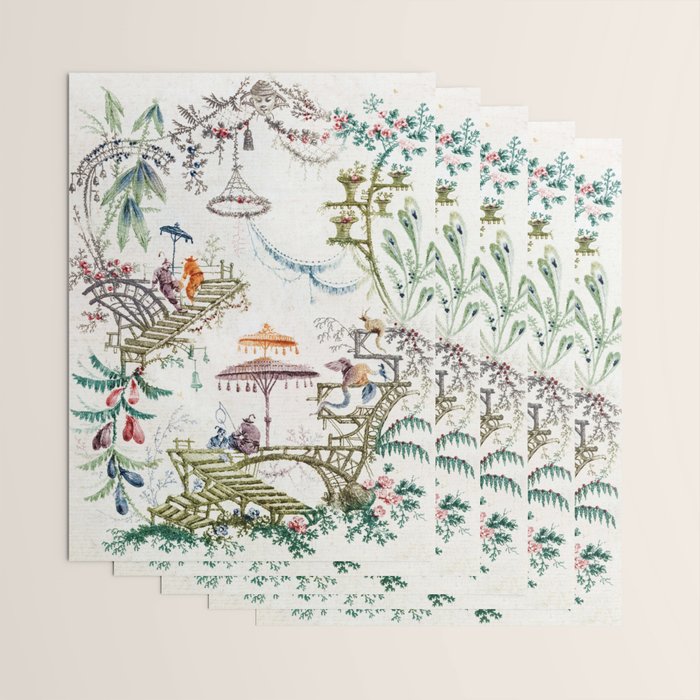 Enchanted Forest Chinoiserie Wrapping Paper Gallery Image 3