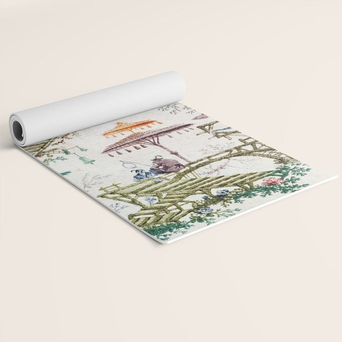 Enchanted Forest Chinoiserie Yoga Mat Gallery Image 2