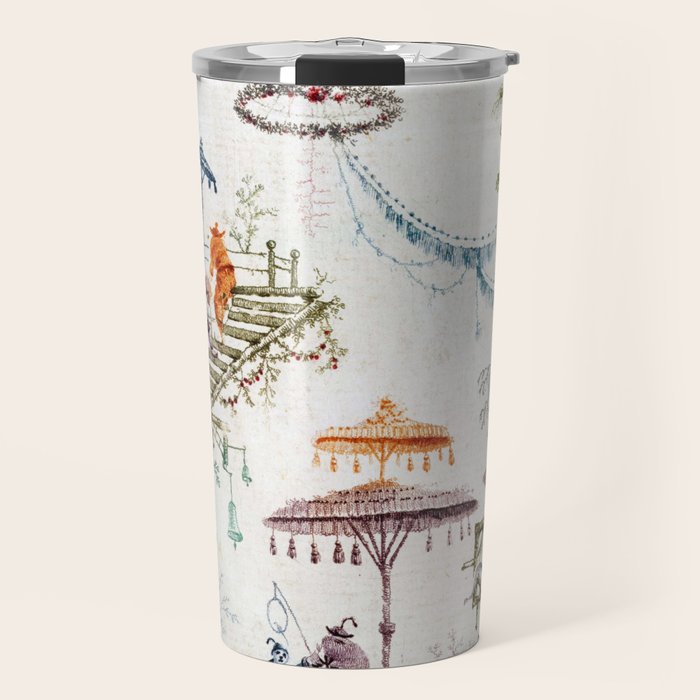 Enchanted Forest Chinoiserie Travel Mug Gallery Image 1