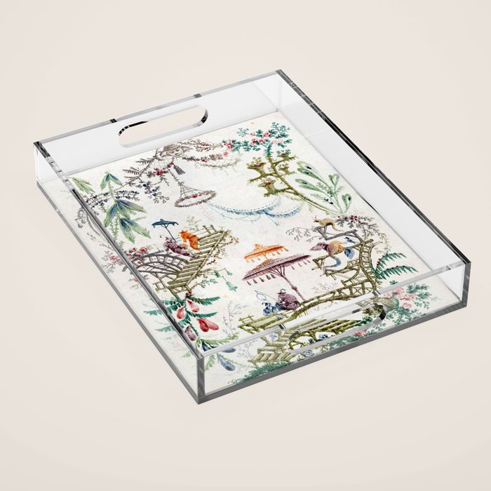 Enchanted Forest Chinoiserie Acrylic Tray Gallery Image 1
