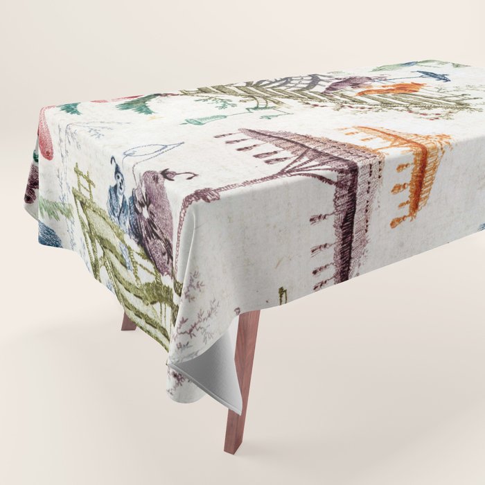 Enchanted Forest Chinoiserie Tablecloth Gallery Image 1