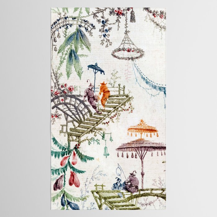Enchanted Forest Chinoiserie Tablecloth Gallery Image 2