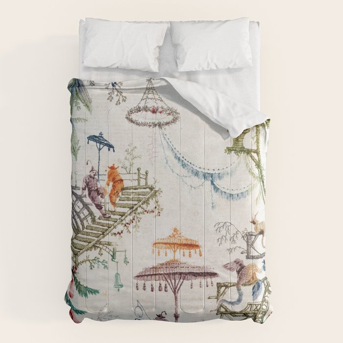 Enchanted Forest Chinoiserie Comforter Gallery Image 6